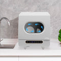 1200W Portable White Countertop Dishwasher Compact Dishwasher 5 Washing Programs