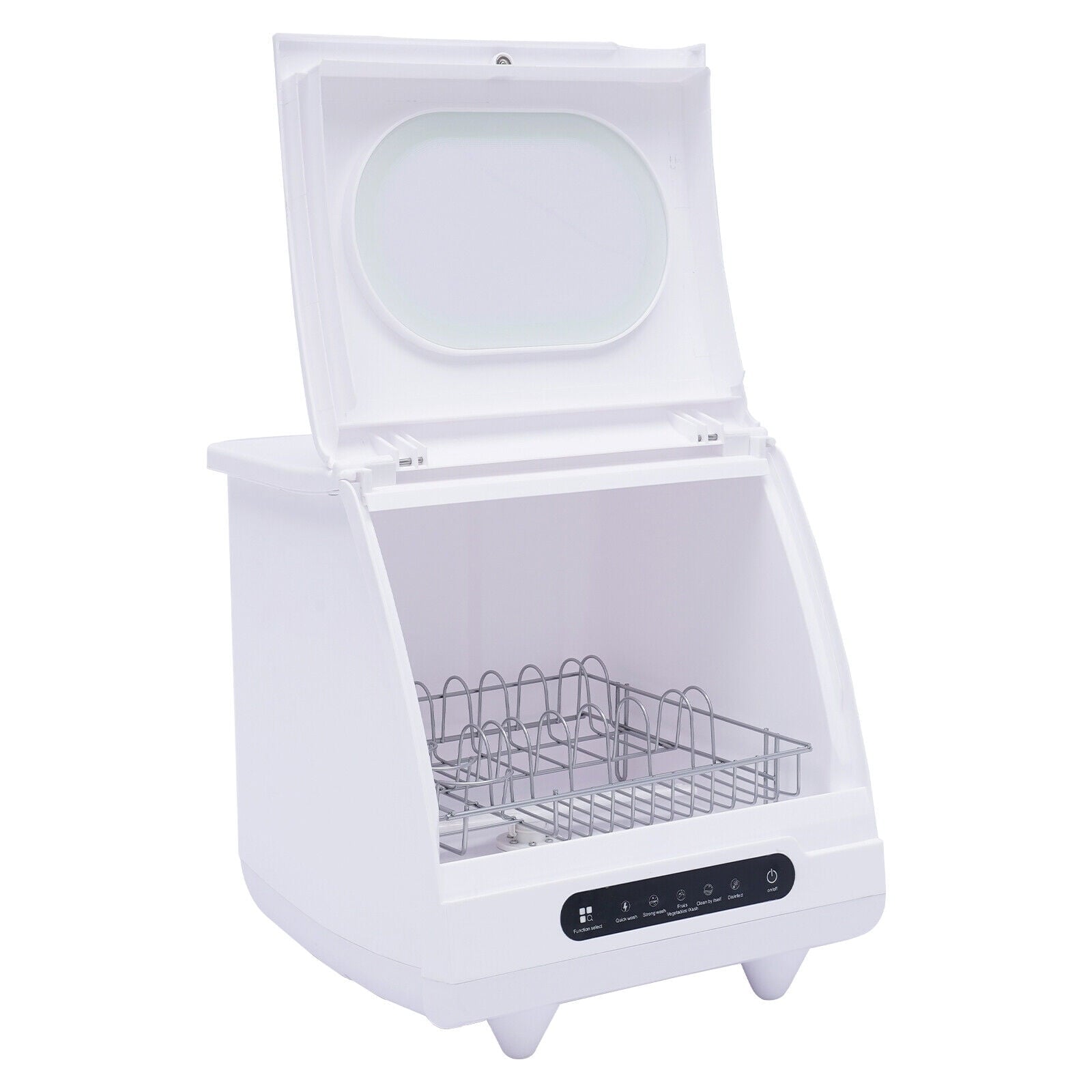 Mkyiongou Compact Countertop Dishwasher with Full Panel Control, 50 dB