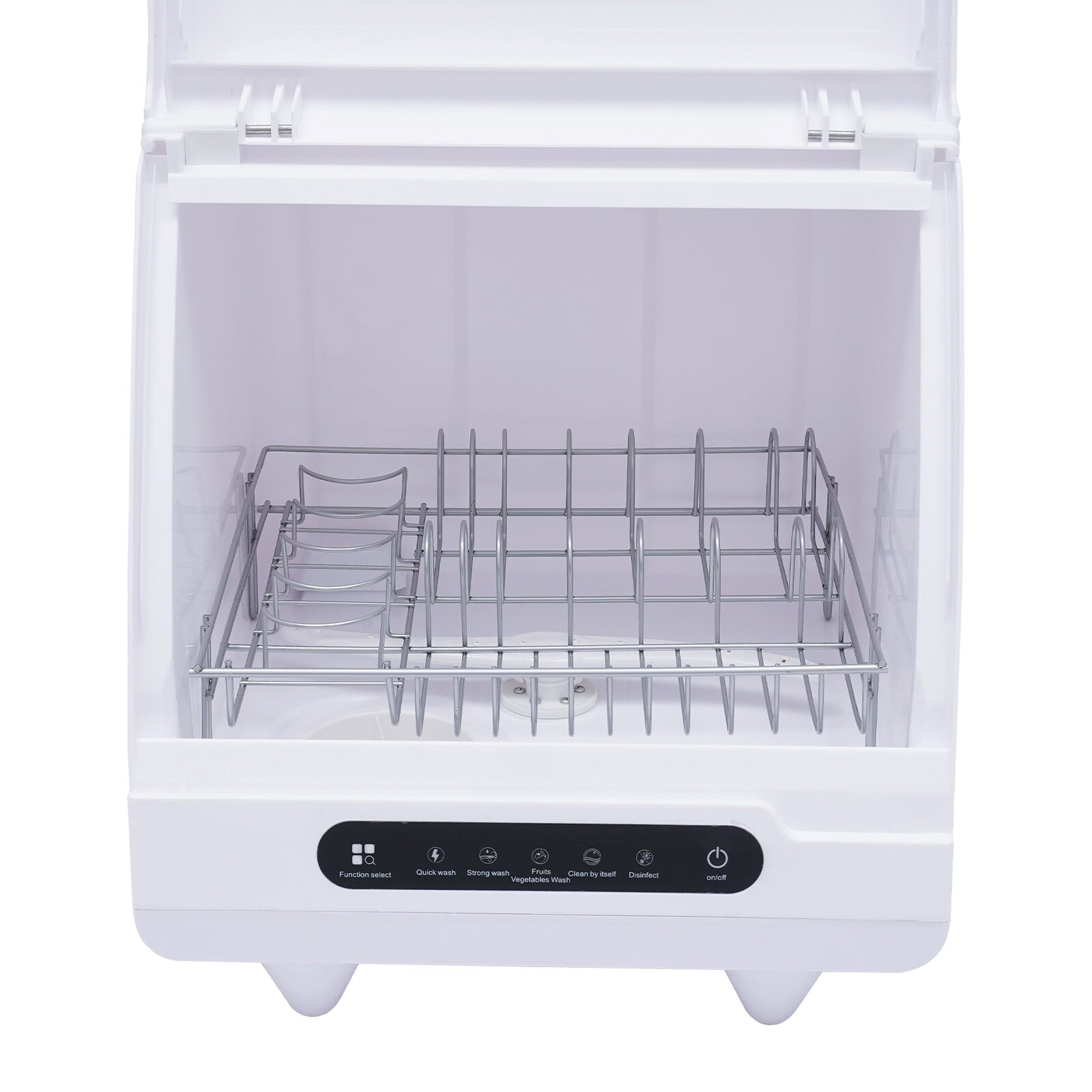 DENEST Portable Dishwasher Countertop, Compact Dishwashers with 5L Built-in Water Tank & Inlet Hose, 5 Washing Programs, 12 High-Performance Spouts