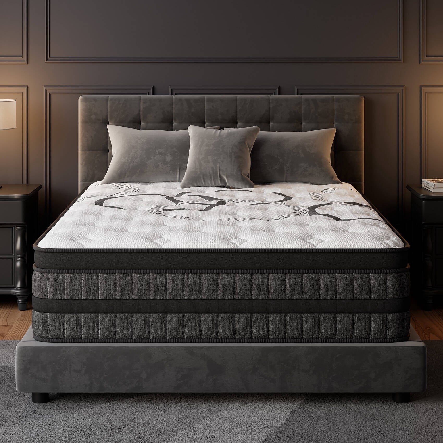 GREOO Queen Size Mattress 14 Hybrid Mattress in a Box Gel Memory Foam and Pocket Springs with Motion Isolation, Medium Firm, Pressure Relief, CertiPUR-US® & OEKO-TEX® STANDARD 100 Certified